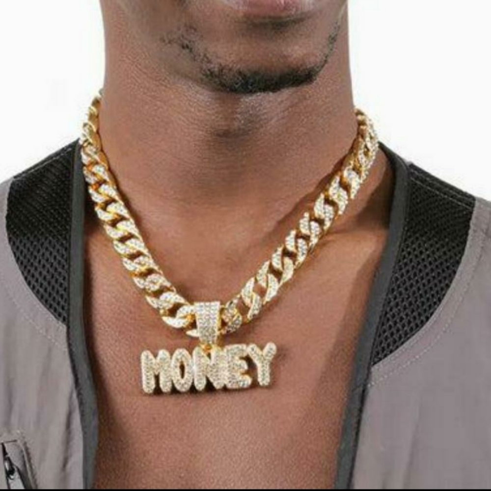 MONEY Pendant + Cuban Chain